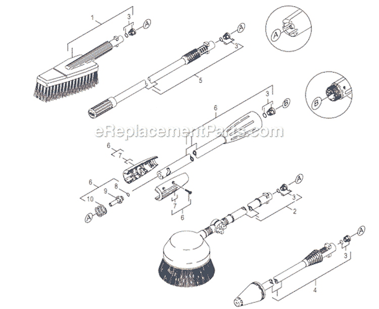 Page J Diagram and Parts List for K272 K 270 1.227-115.0 Karcher Pressure Washer